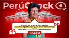 Renovación Popular sí votó por la creación de comisiones especiales en el Congreso, contrario a lo afirmado por Norma Yarrow