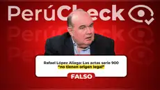 López Aliaga afirma que las mesas de la serie 900 “no tienen base legal”