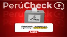 Es falso que siempre se haya ganado la segunda vuelta presidencial con hasta 10 puntos de diferencia
