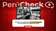Es falso que peruano residente en Argentina haya sido suplantado en votación de segunda vuelta