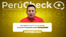 Candidato al GORE Loreto afirma que la pobreza ha aumentado en Loreto, pero el indicador más bien ha ido variando